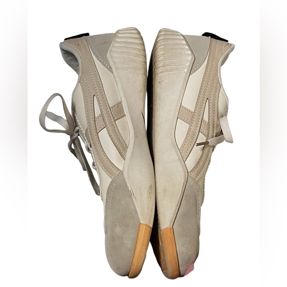 DF De Florance Cloudea tan and white lace up sneakers - Picture 5 of 8